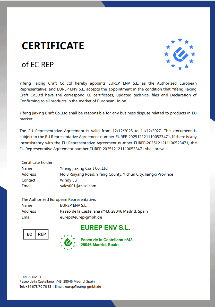 GPSR Recycling Certificate
